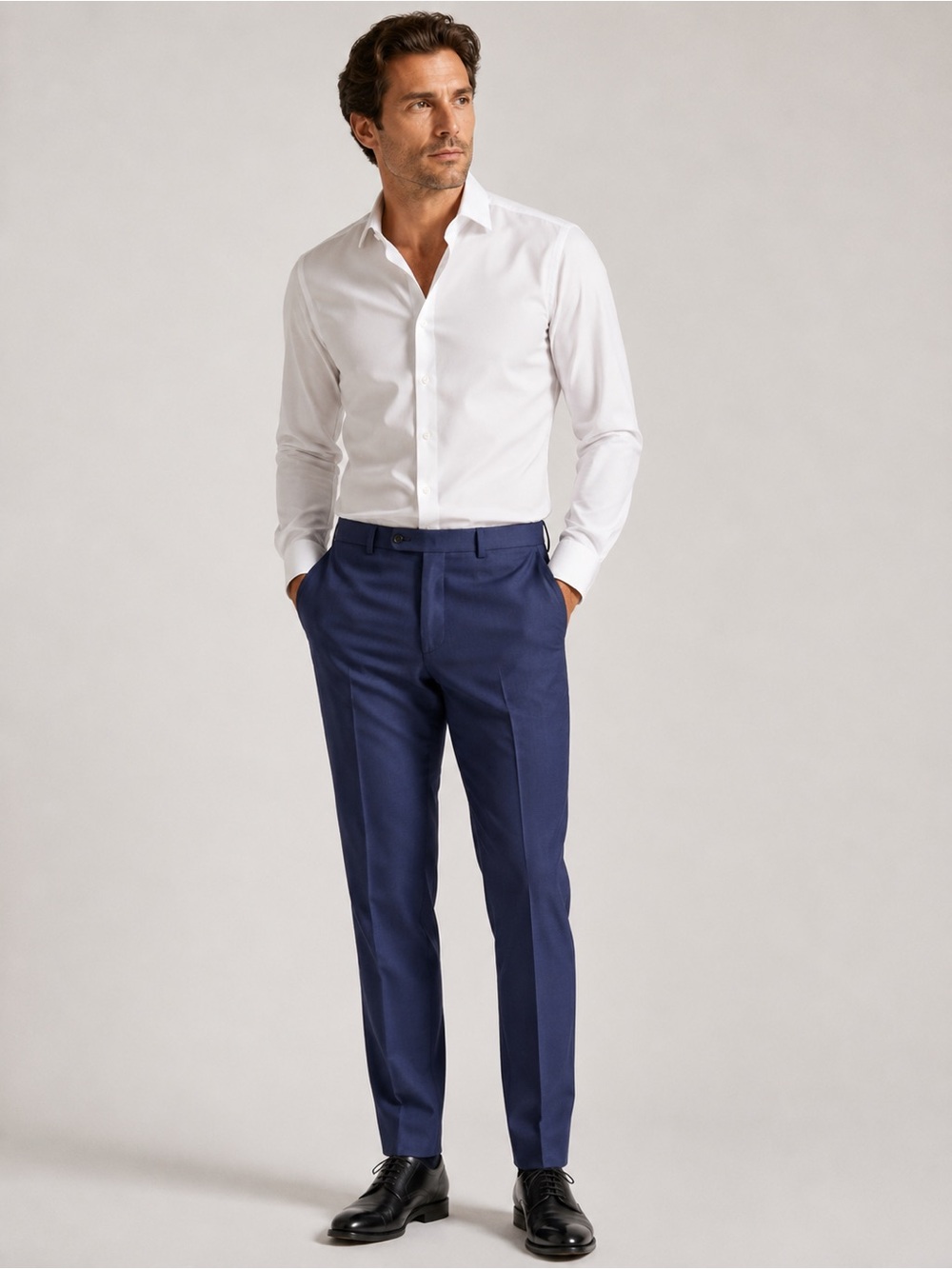 Suit Supply 100% Wool Men's Royal Blue Dress Pants
